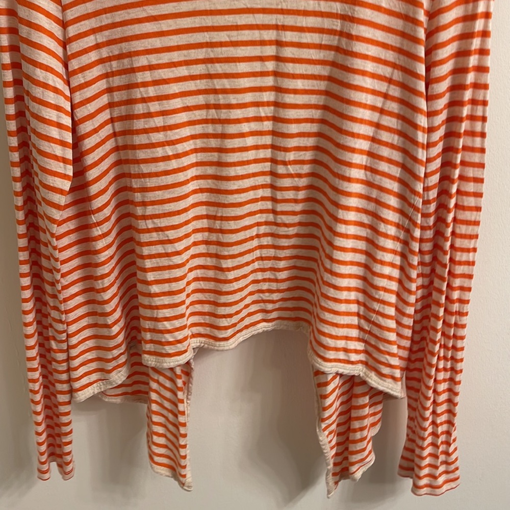 JCPenney Cardigan Size L Color Orange Cream - Picture 7 of 7